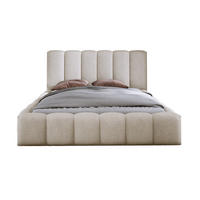 POLSTERBETT VELORA 140x200 ECRU - Ecru, Textil - Luxkor24