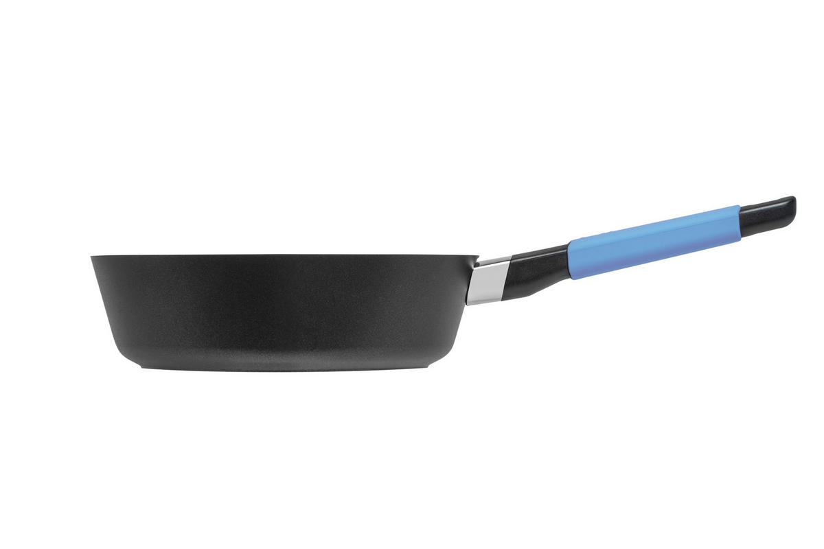 HOCHRANDPFANNE INDUKTION ⌀24cm - BLAU - Blau/Hellblau, Kunststoff/Metall (24cm) - Gastrolux