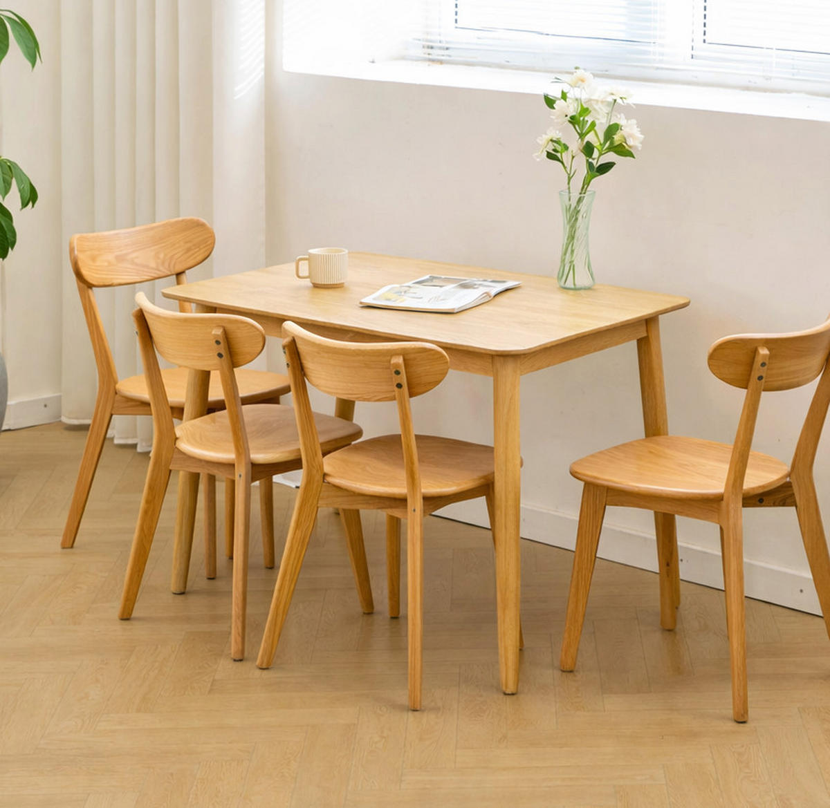 ESSTISCH Rechteckig Braun 120 x 75 x 75 (cm) - Braun, Holz (75/120/75cm) - Nordlys