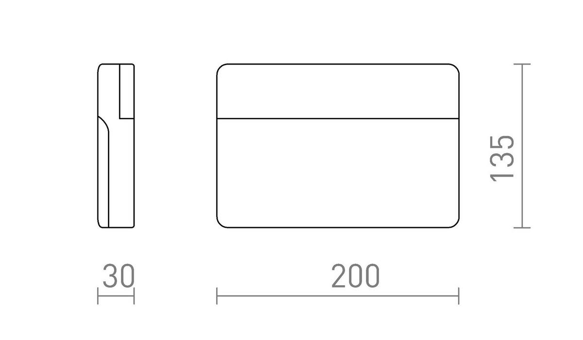 AUSSENLEUCHTE GAVIN Anthrazitgrau milchfarbenes Acryl 13 W IP65 - Grau, Kunststoff (20/3/135cm) - Rendl