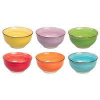 SCHÜSSEL Schalen Sunny Summer ø 12 cm - 6 Stück - Multicolor, Keramik - Studio Tavola