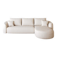 L-FÖRMIGES ECKSOFA Weiß 266/168/85 cm 4-Sitzer Modular Ohne Montage - Weiß, Textil (266/168cm) - PANGIVO