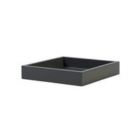 DEKOTABLETT Spa S, quadratisch, MDF, Graphite, 19 x 19 cm - Grau, Holzwerkstoff (3.5cm) - Gift Company