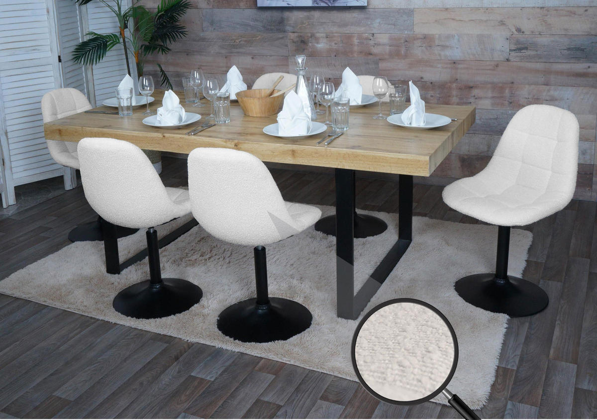 ESSZIMMERSTUHL Beige 6er-Set - Beige, Textil (47/83/43cm) - MCW