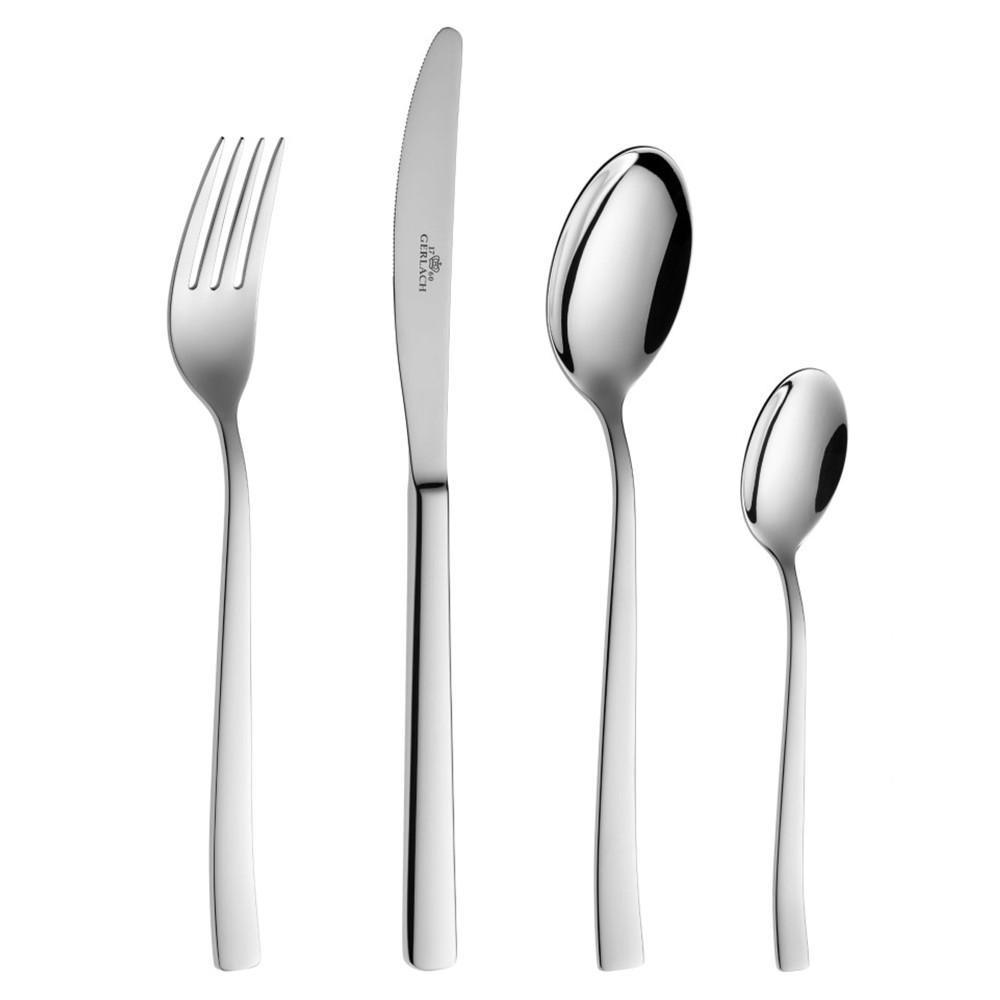 BESTECKSET Onda Silber 49.5/36.5/10 cm Metall - Silberfarben, Metall - Mondex