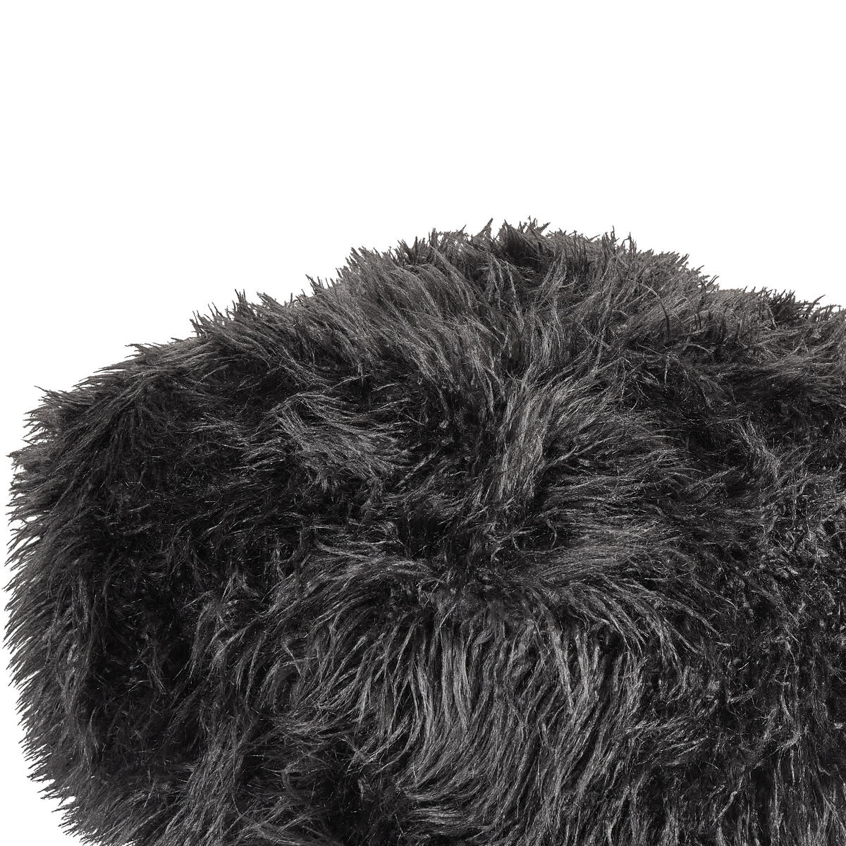 POUF Schwarz Mukki - Schwarz, Kunststoff (50/30/50cm) - Beliani