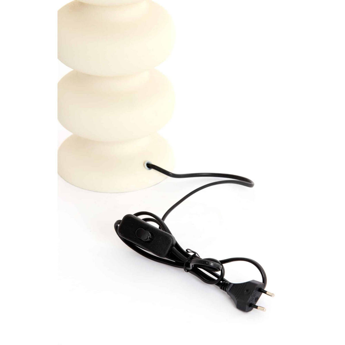 LAMPENFUSS Soroca Weiß 15/15/24 cm - Weiß, Metall (15/15/24cm) - Light & Living