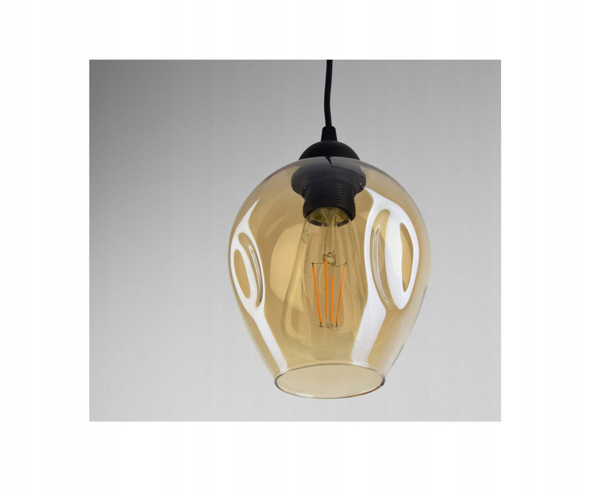 PENDELLEUCHTE Hegel - Transparent/Schwarz, Glas/Metall (30/30/80cm) - kiki design