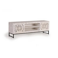 TV-SCHRANK aus Mangoholz - Weiß, Holz (170/55/40cm) - Giner y Colomer