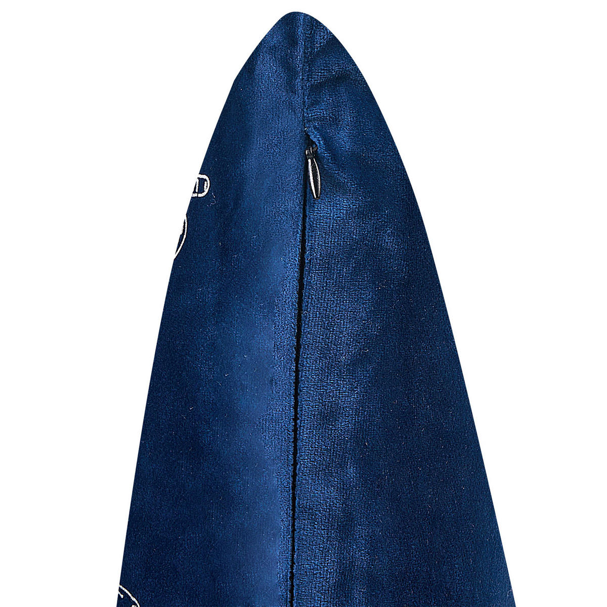 DEKOKISSEN 2er-Set Marineblau 45/45 cm Yuzuri - Dunkelblau, Textil (45/45cm) - Beliani