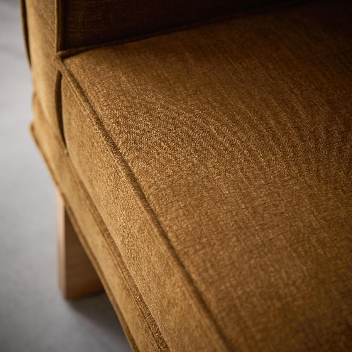 SESSEL Miu Senfgelb aus Stoff - Dunkelgelb, Textil (93/70/90cm) - Tikamoon