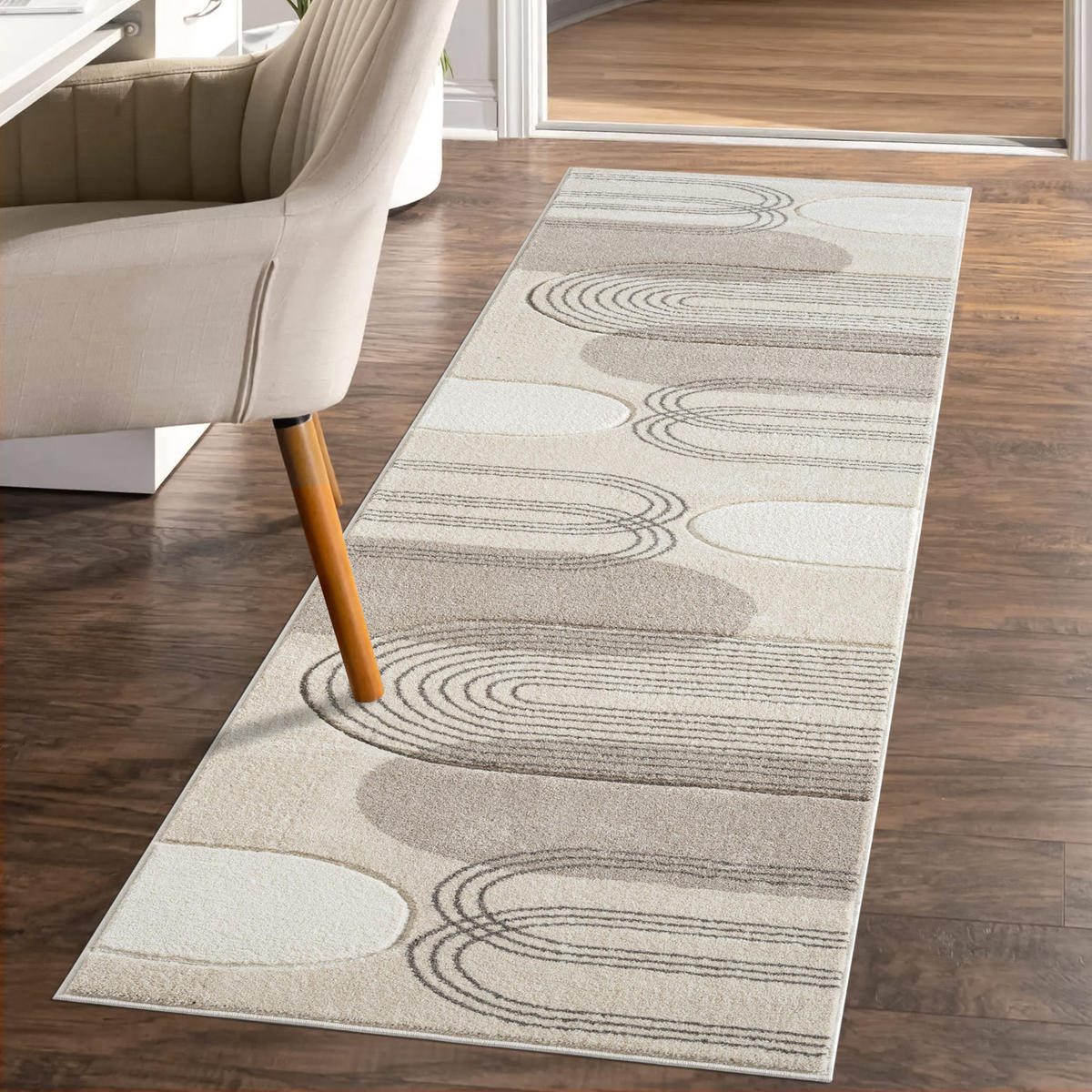 KURZFLOR-TEPPICH Bonito 7157 Braun 80x300 cm - Braun, Textil (80/300cm) - carpet city