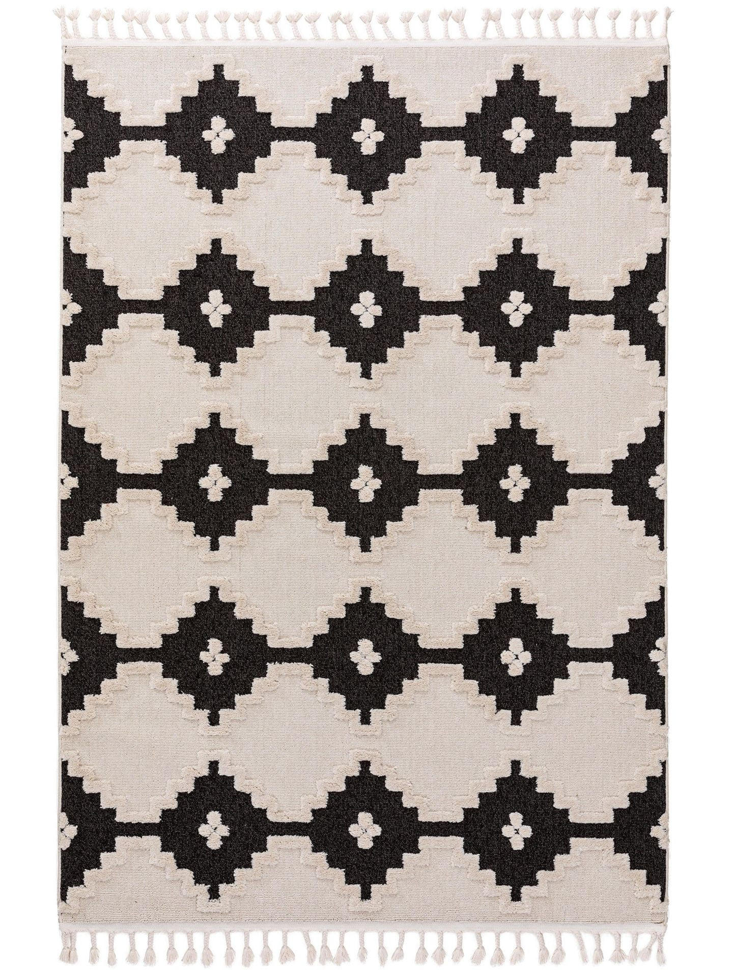 TEPPICH Teppich Oyo Beige/Grau - Beige/Grau, Textil (160/1cm) - KUNSTLOFT