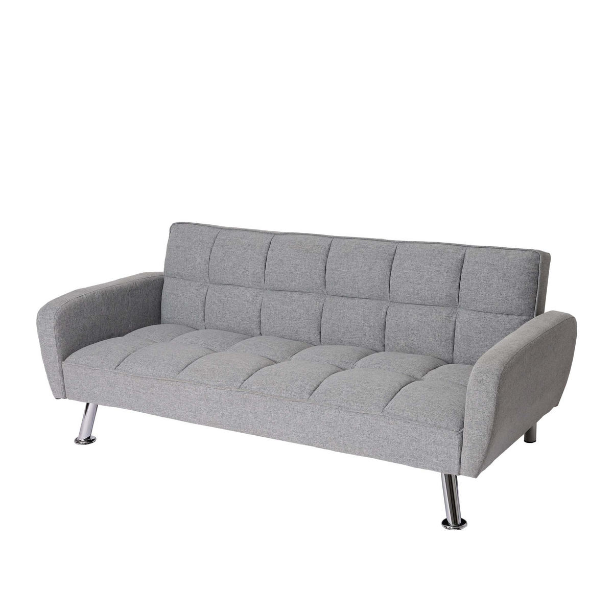 SOFA Hellgrau - Hellgrau, Textil (203/81/93cm) - MCW
