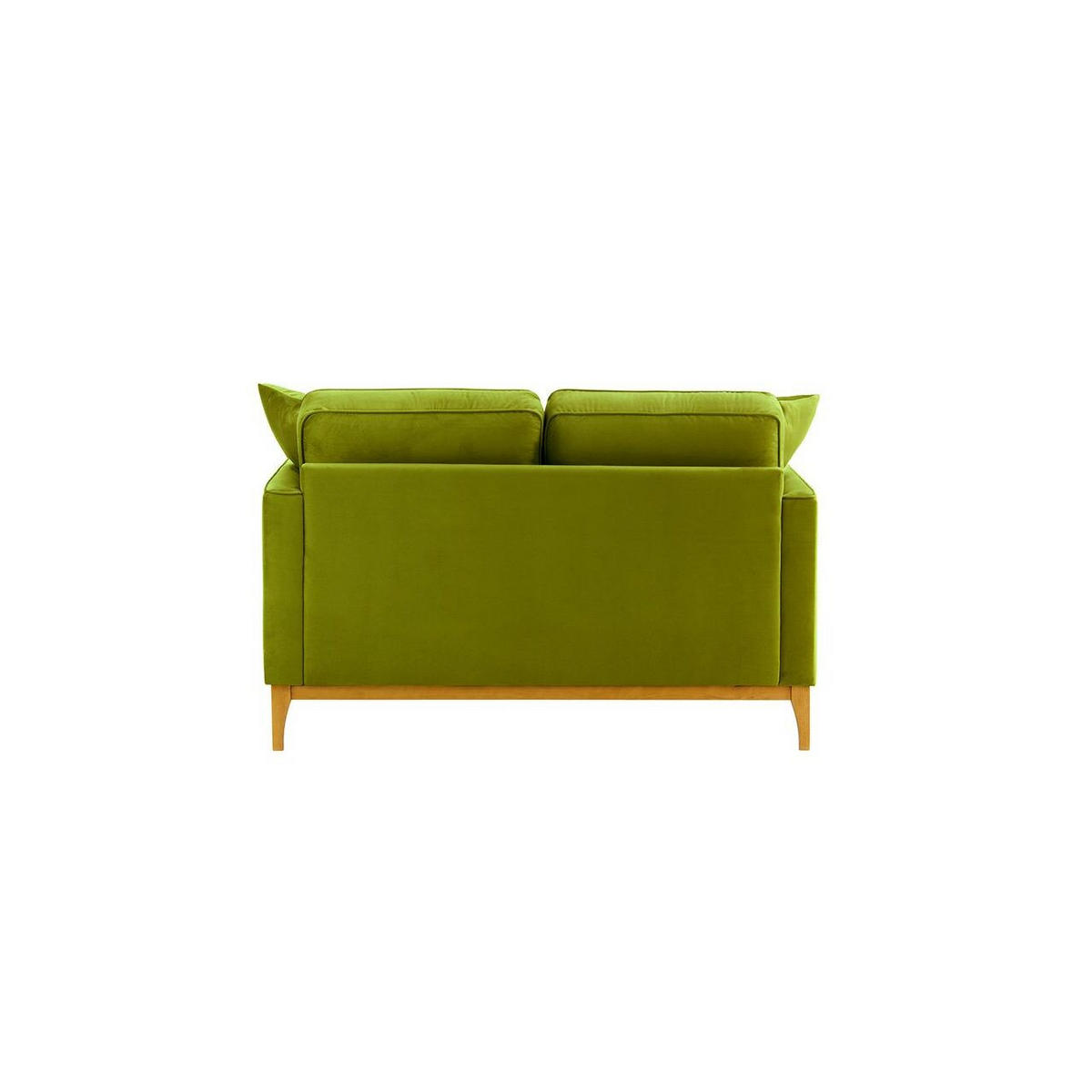 ZWEISITZER-SOFA Linara-Velluto 9 - Olivgrün, Holz/Textil (141/91/95cm)
