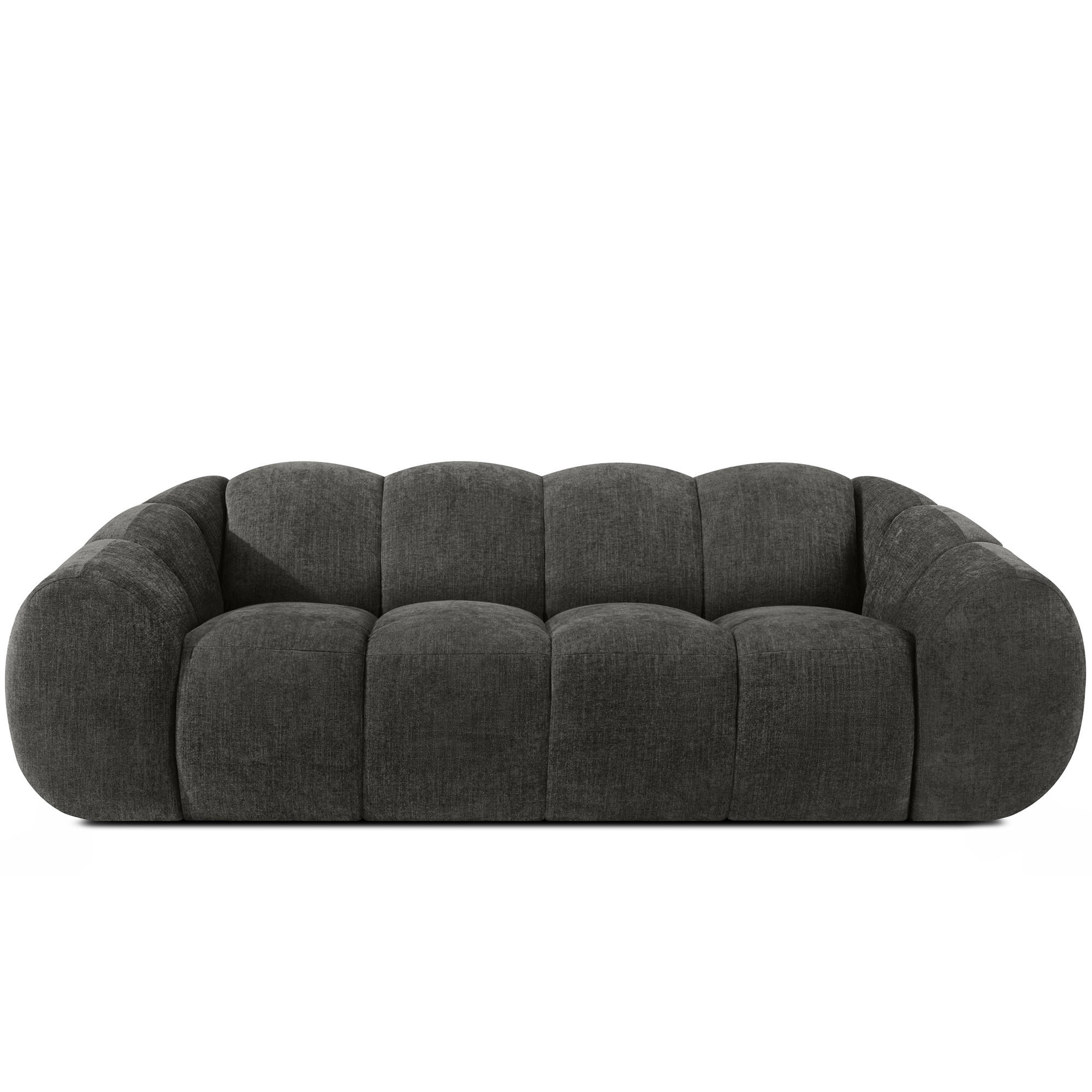 3-SITZER SOFA FLAVA, Graphitfarben - Graphitfarben, Holz/Holzwerkstoff (240/76/100cm) - KONSIMO®
