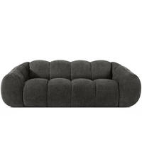3-SITZER SOFA FLAVA, Graphitfarben - Graphitfarben, Holz/Holzwerkstoff (240/76/100cm) - KONSIMO®