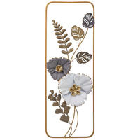 WANDDEKO-OBJEKT aus Metall, 31x90x4cm - Multicolor, Metall (31.1/4.4/89.5cm) - Wanderlust