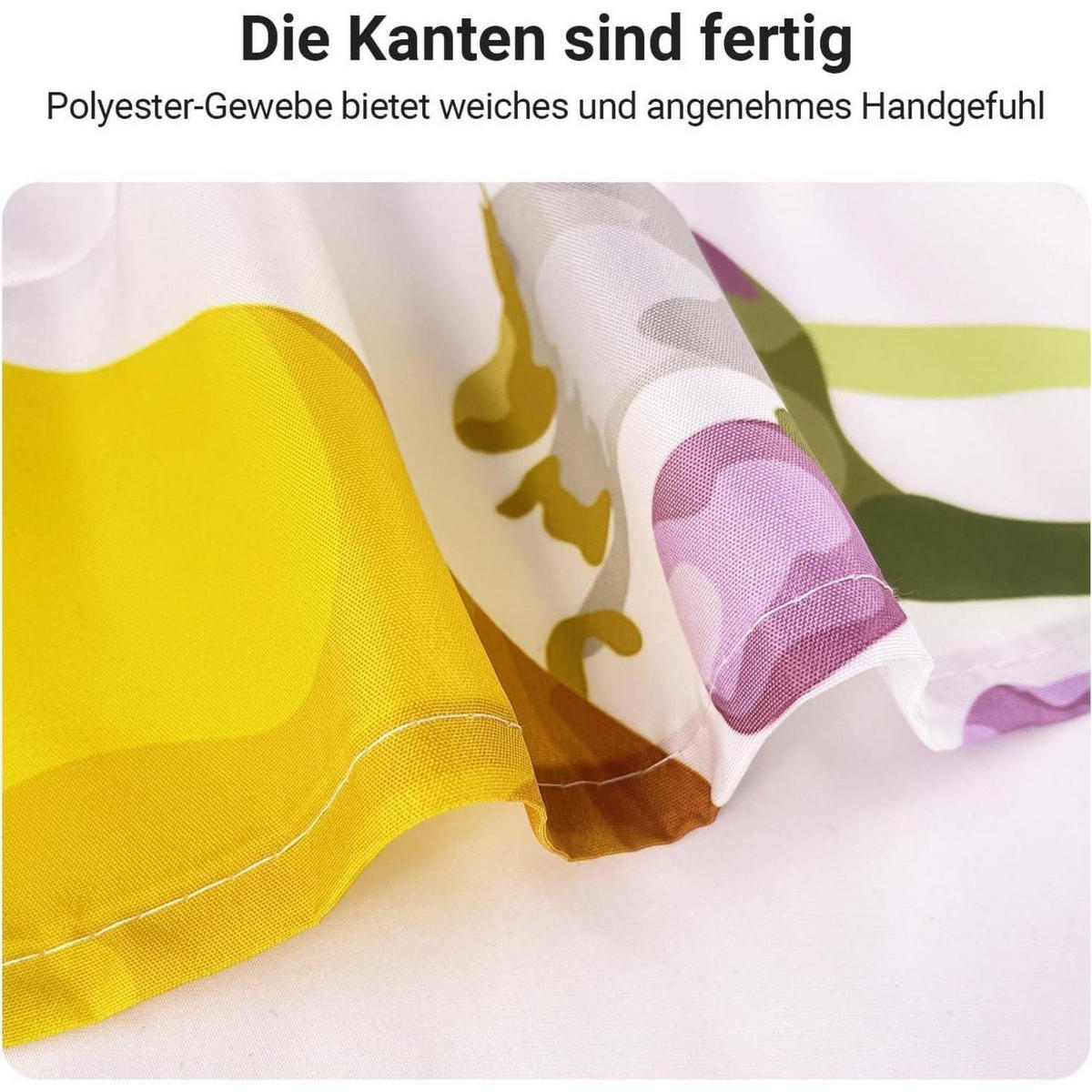 DUSCHVORHANG Zitrone Blatt 160 x 160 cm - Multicolor, Textil (160/160cm)