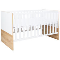 BABYBETT Maxim 70 x 140 cm 4x höhenverstellbar - Eiche Artisan/Weiß, Holz/Holzwerkstoff (70/140cm) - arthur berndt