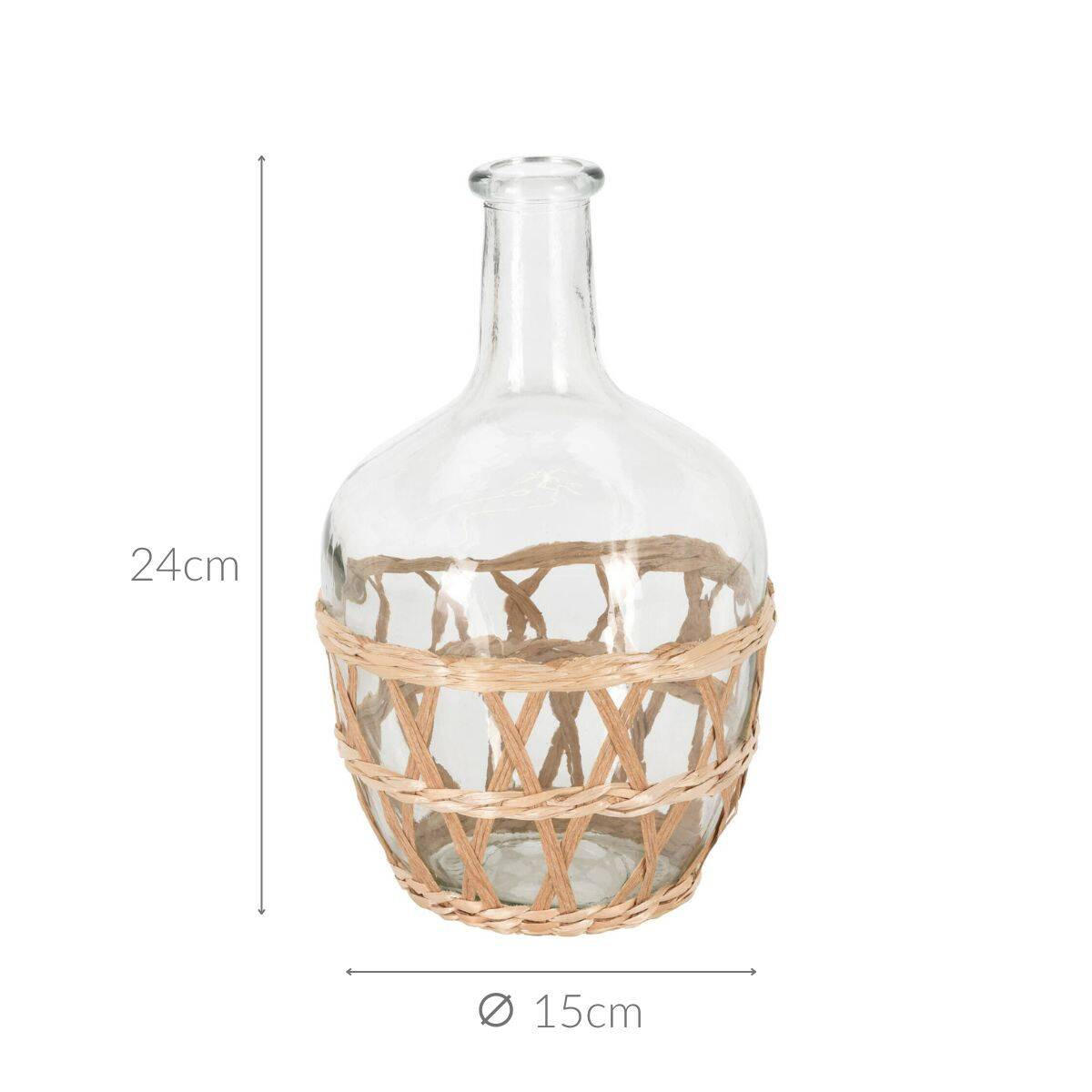 GLASVASE 15/24 cm - Transparent, Glas (24cm) - Home Styling Collection