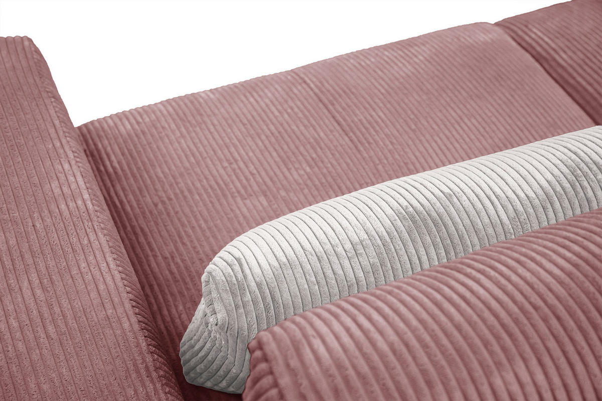 SOFA OLI 3-Sitzer, altrosa - Altrosa, Holz/Textil (208/91/108cm) - Courtois Laville