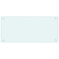 KÜCHENRÜCKWAND Glas 90x40 cm Weiß Wand-Spritzschutz - Weiß, Glas (90/40/0.6cm) - DELUKE