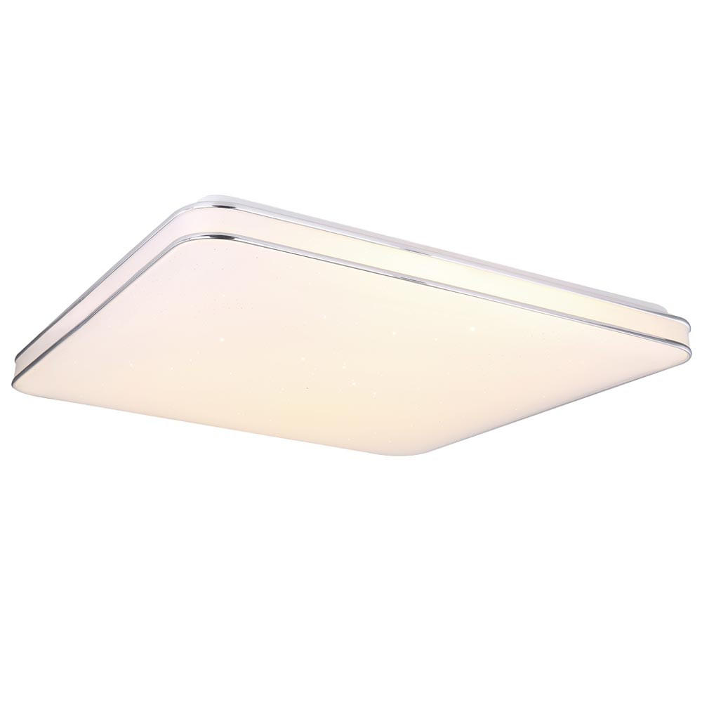 LED PANEL Opal Weiß Lassy - Weiß, Metall (49.5/49.5/8cm) - Globo Lighting