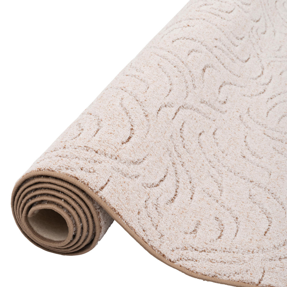 KONTURENSCHNITT HOCHFLOR LANGFLOR TEPPICH FRIEDA - Beige, Textil (200/250cm) - Snapstyle