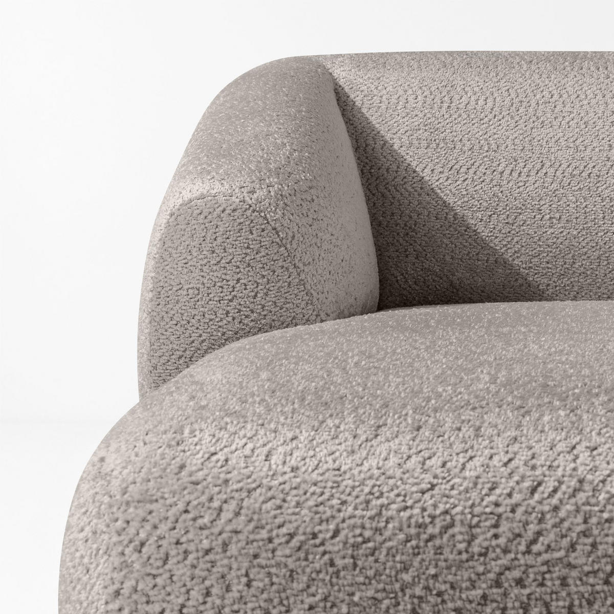 ECKSOFA LINKS VIRA, Kühles Braun, Chenille - Graubraun/Schwarz, Holz/Holzwerkstoff (300/160cm) - KONSIMO®