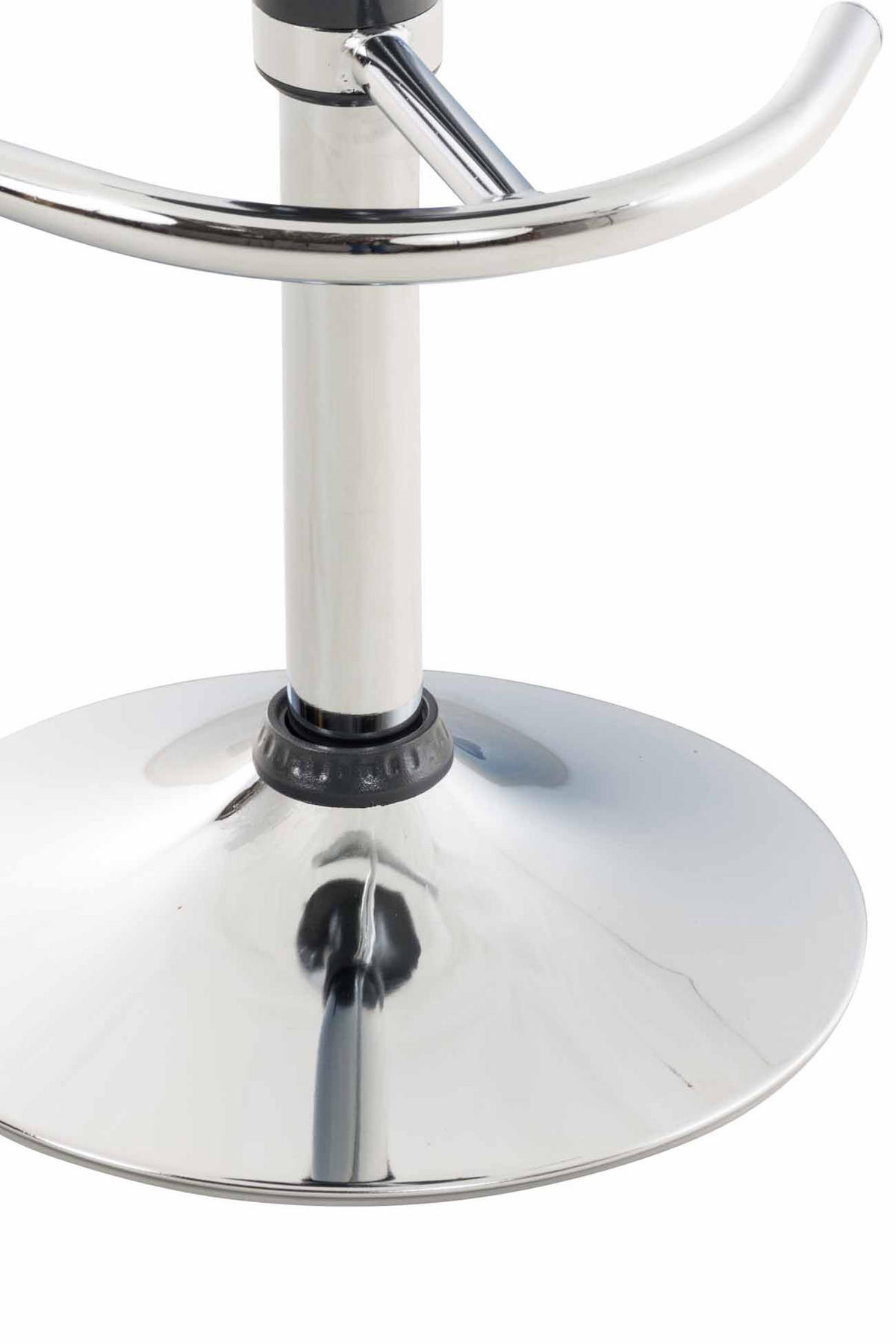 BARHOCKER 2er Set Kunststoff grau - Chromfarben/Grau, Kunststoff/Metall (37/87/37cm) - CLP