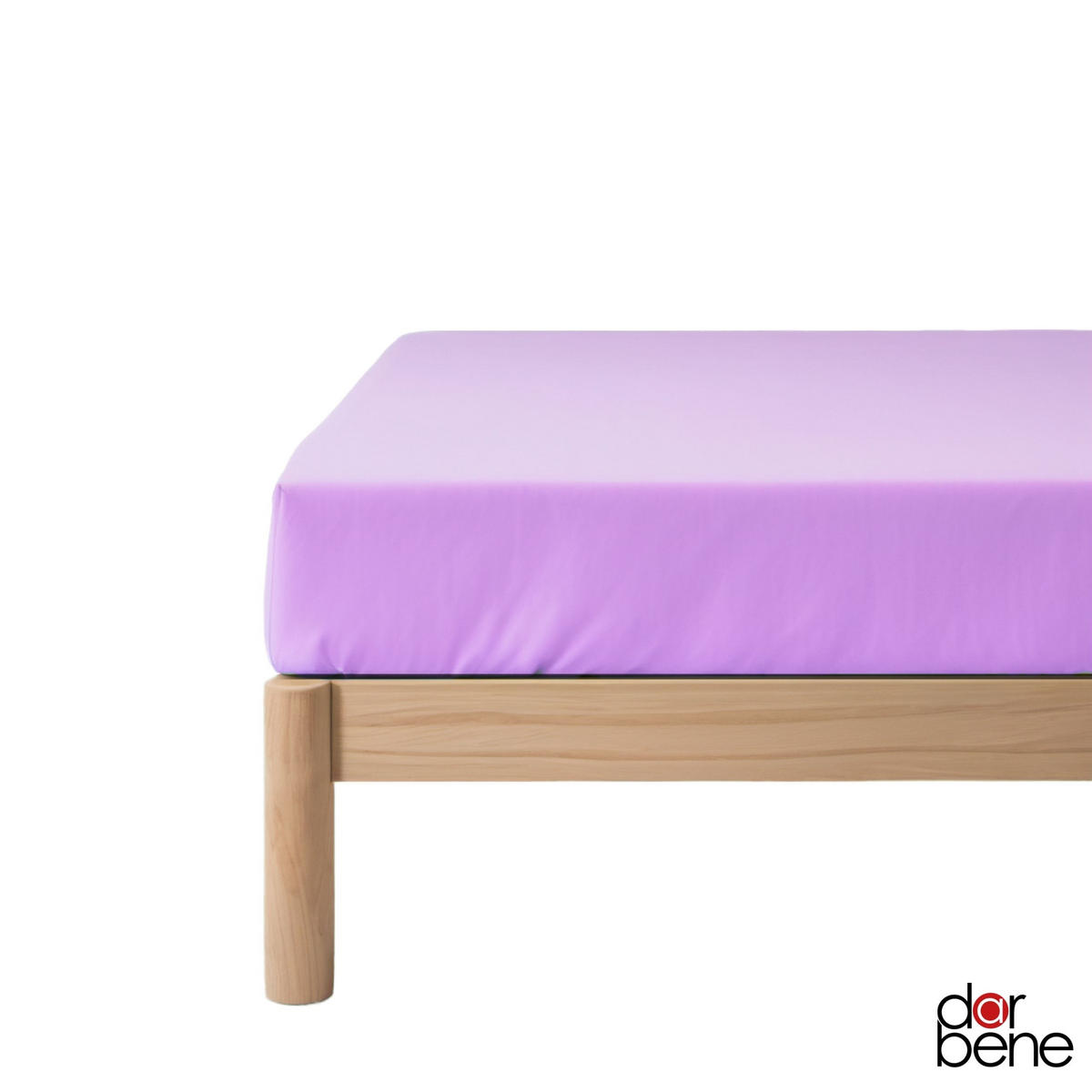 SPANNBETTLAKEN Premium Jersey Baumwolle - Flieder, Naturmaterialien (140/200cm) - DarBene
