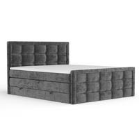 BOXSPRINGBETT Ambrosia Anthrazit 180/200 cm - Anthrazit/Schwarz, Holz/Holzwerkstoff (180/200cm) - Maison de Reve