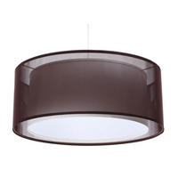 HÄNGELEUCHTE Weiß 50/20 cm - Weiß/Braun, Kunststoff (50/1.2/20cm) - ONZENO