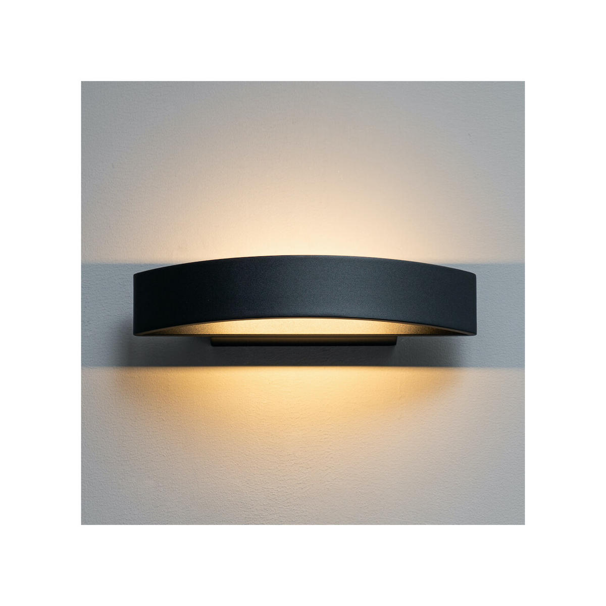 WANDLEUCHTE Attica, Schwarz, 28cm - Schwarz, Metall (10/5/28cm) - KOSILUM