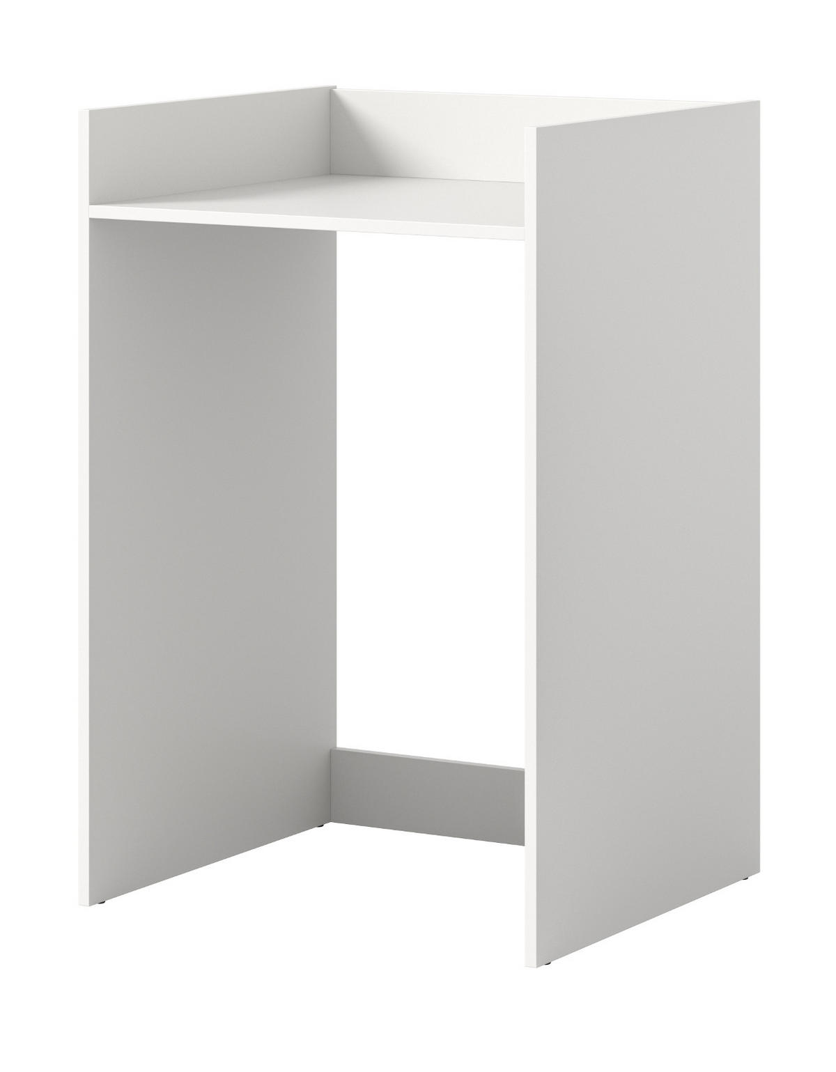 WASCHMASCHINENUMBAU weiß 66 x 101 cm, Überbauschrank mit Ablage - Weiß, Holzwerkstoff (60/101/60cm) - Inn.Furn