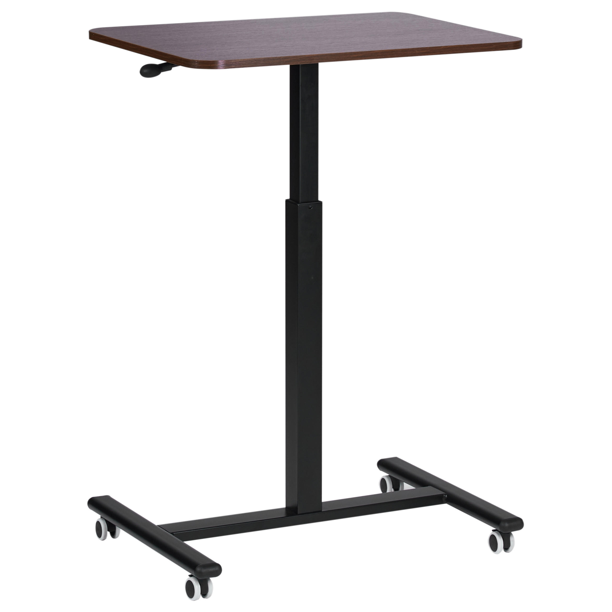 Beliani Laptoptisch Braun, Schwarz 65x73x48 cm