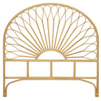 BETTKOPFTEIL Rund Braun 140 x 4 x 141 (cm) - Braun, Holz (139.5/141/3.8cm) - Nordlys
