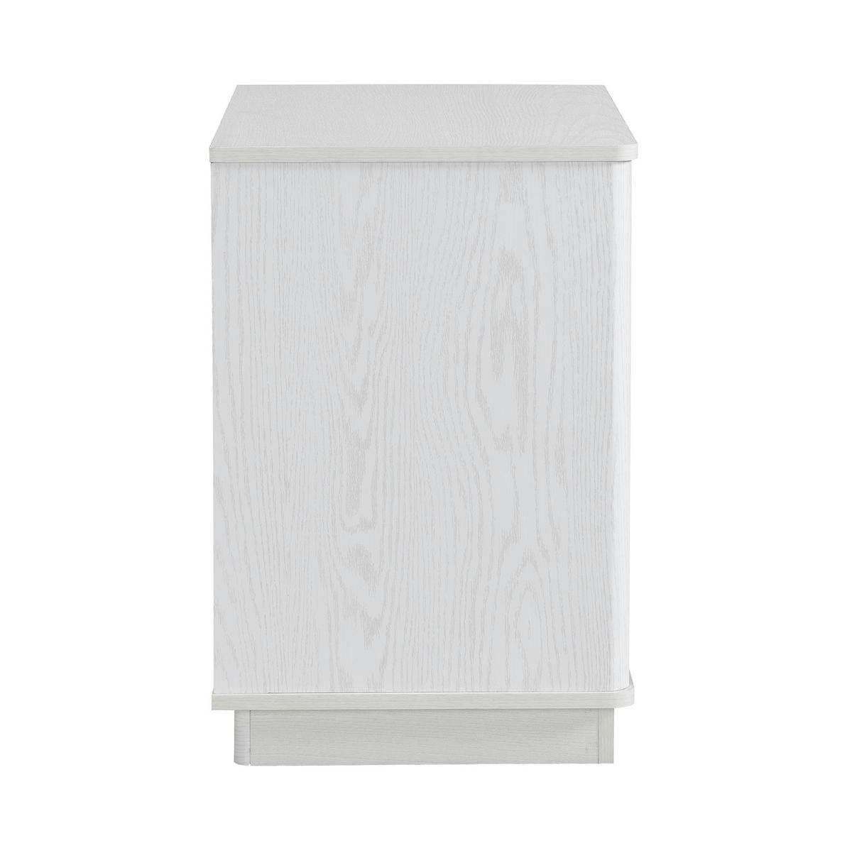 SCHUHSCHRANK 60/40/61 cm mit 2 Türen, offenem Fach und verstellbaren Einlegeböden aus MDF, Weiß in Holzoptik - Weiß, Holzwerkstoff (60/61/40cm) - Redom