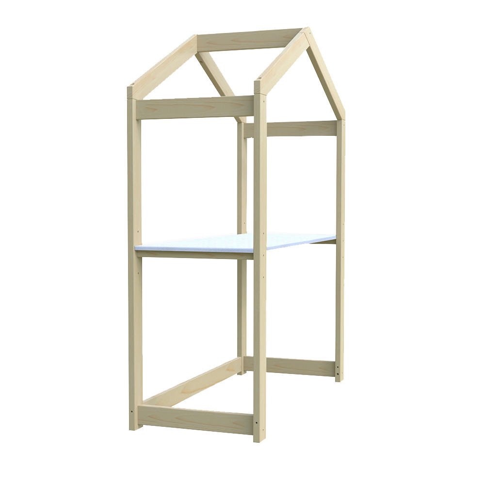 KINDERSCHREIBTISCH YOYO / Naturholz und Weiß - Naturfarben, Holz (50/151/120cm) - Weber Industries