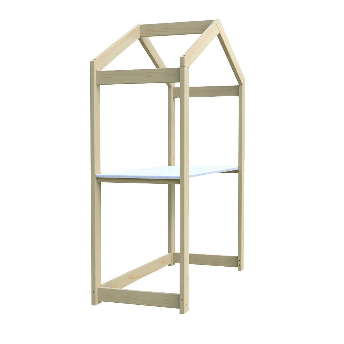 KINDERSCHREIBTISCH YOYO / Naturholz und Weiß - Naturfarben, Holz (50/151/120cm) - Weber Industries