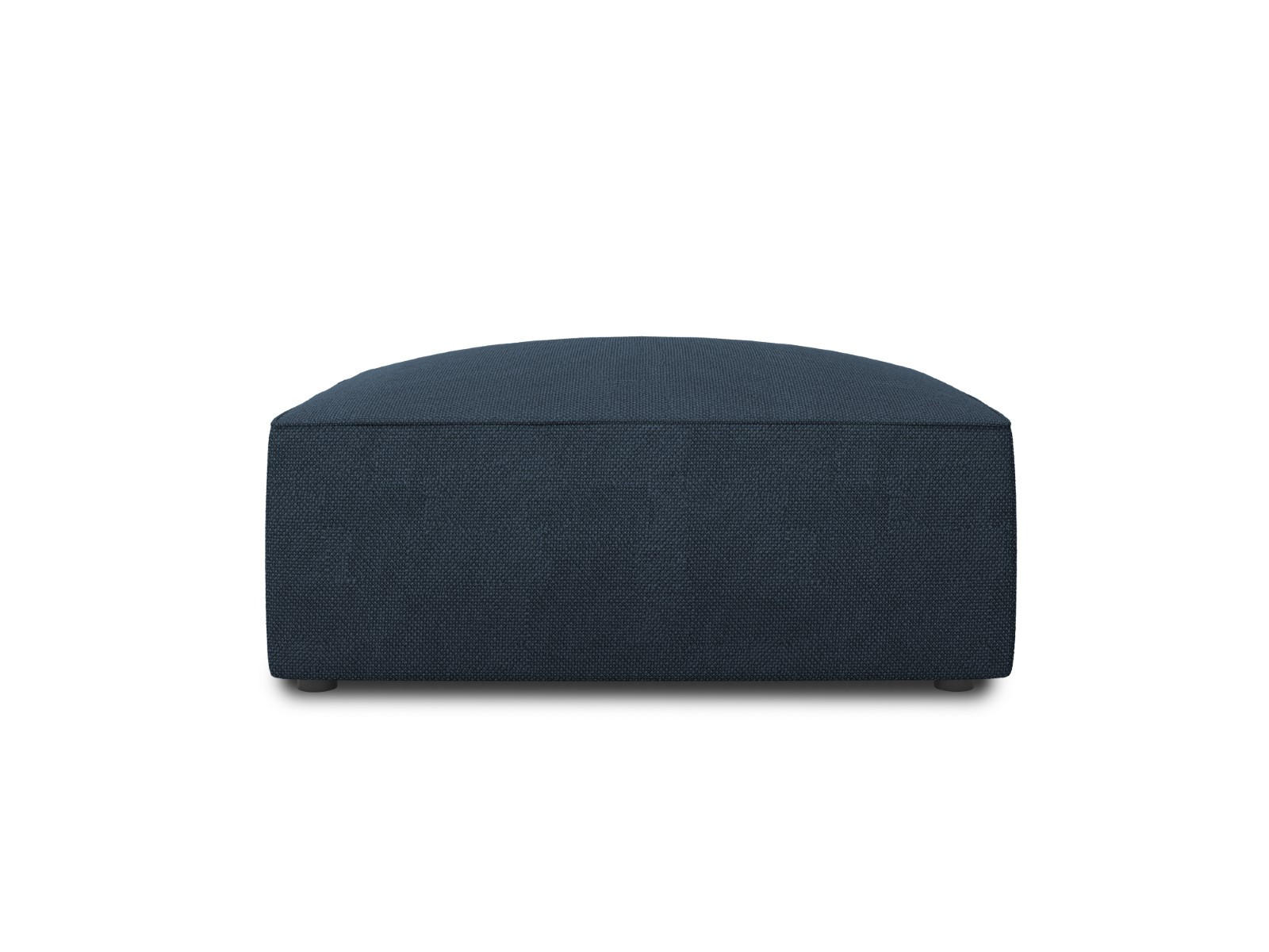 POUF Ruby aus strukturiertem Stoff marineblau - Blau, Textil (93/40/93cm) - Micadoni