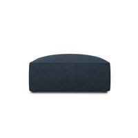 POUF Ruby aus strukturiertem Stoff marineblau - Blau, Textil (93/40/93cm) - Micadoni