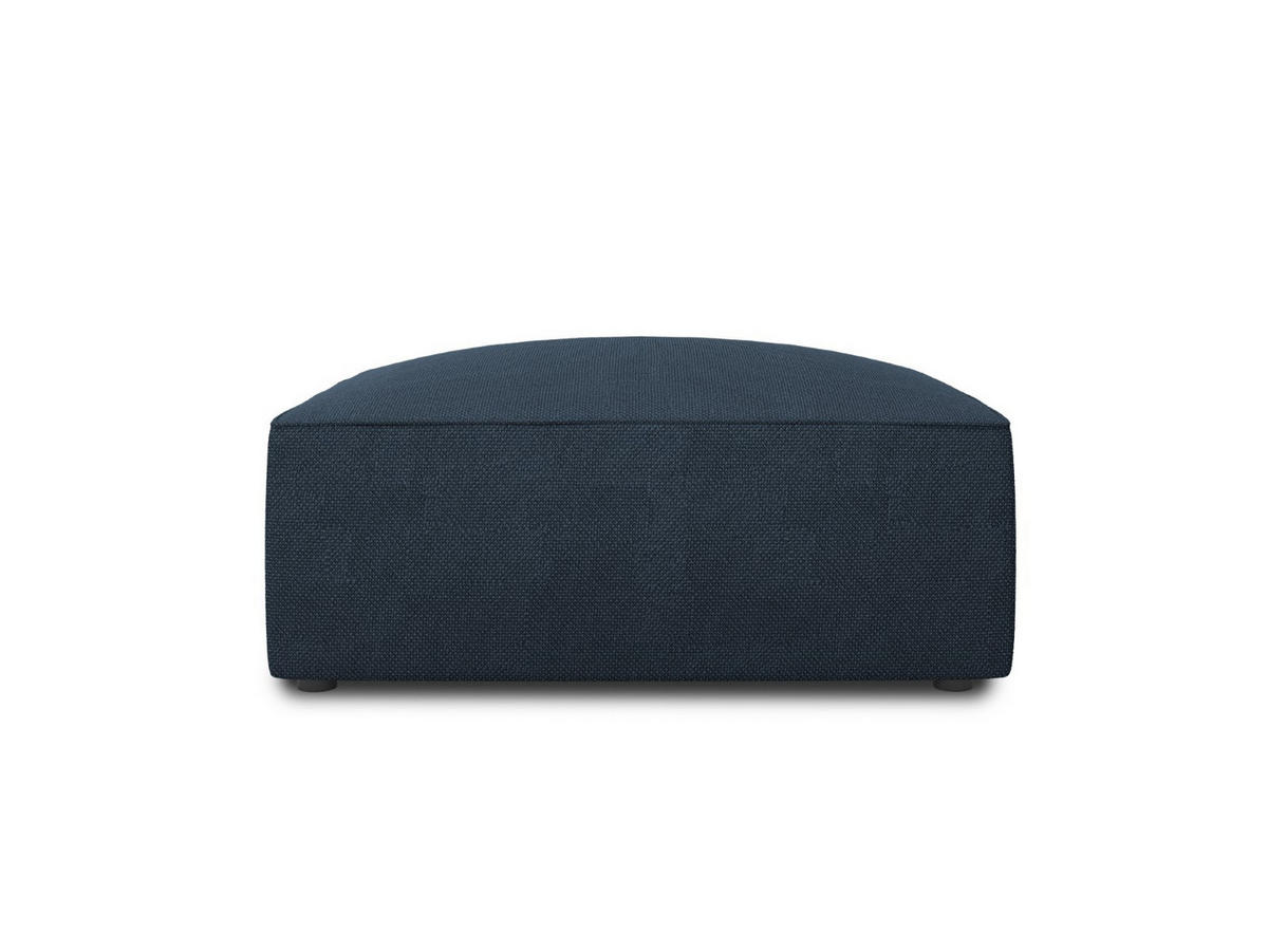 POUF Ruby aus strukturiertem Stoff marineblau - Blau, Textil (93/40/93cm) - Micadoni