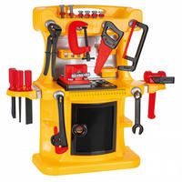 SPIELWERKZEUG Kinderwerkbank Lux 03538 gelb 50-teilig, Kinderwerkzeug, Hammer, Schrauben, Säge, Kunststoff - Gelb, Kunststoff (58/59/20cm) - Pilsan