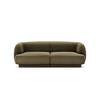 SOFA Miley aus Samt grün 2 Sitzplätze - Grün, Textil (90/70/180cm) - Micadoni