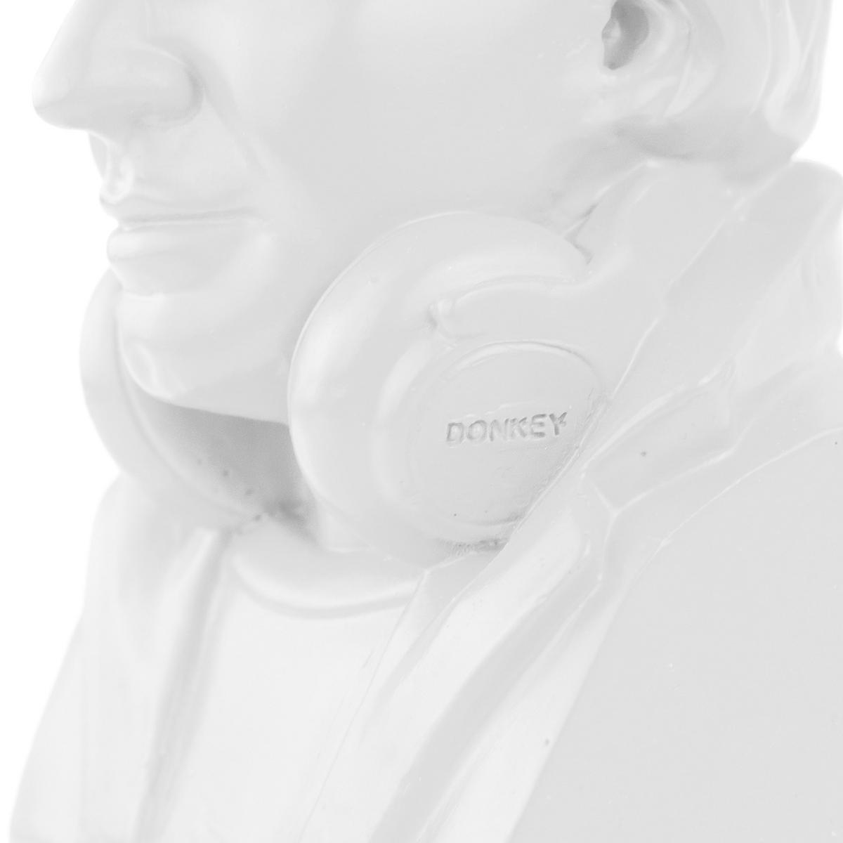 SPARDOSE Historic Hipster Mozart, Polyresin, Weiß, 8 x 9 x 14.5 cm - Weiß, Kunststoff (8/14.5/9cm) - Donkey Products