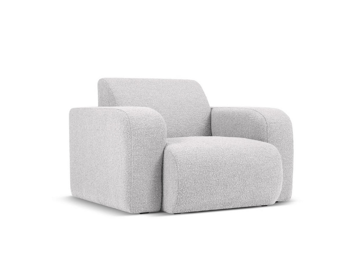 SESSEL Molino aus Boucle hellgrau - Hellgrau, Textil (95/72/105cm) - Micadoni