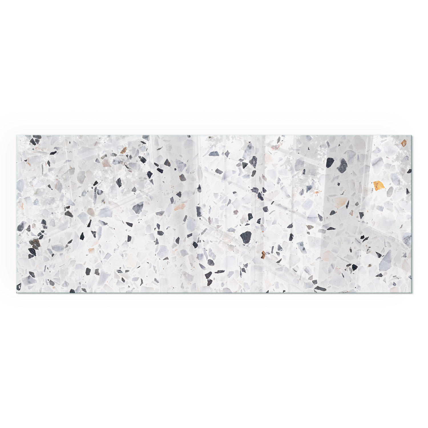 GLASPLATTE für Kamin 125x50 cm - Weiß, Glas (125/50/0.4cm) - TULUP