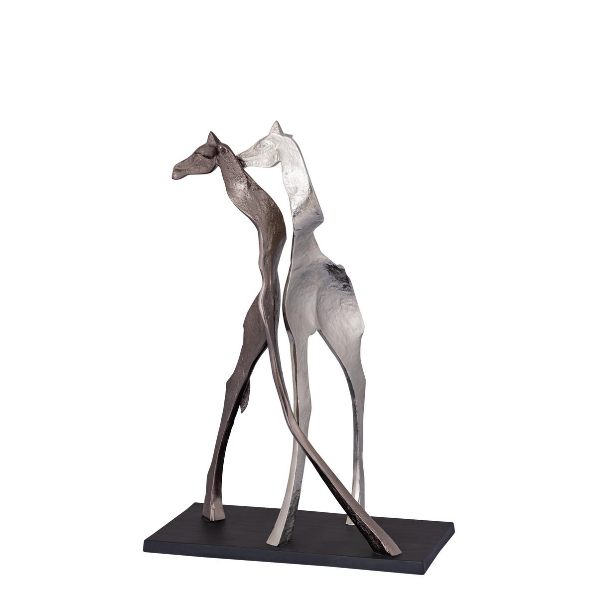 SKULPTUR Skye Schwarz 42/22/65cm - Schwarz, Metall (22/65/42cm) - PTMD Collection